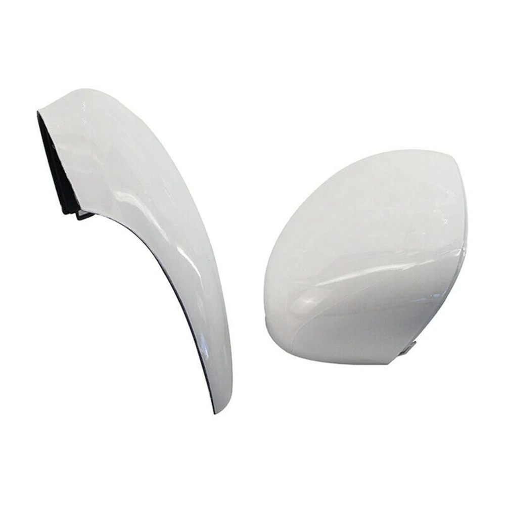 White Left & Right Rear View Mirror Cover Side Wing Mirror Cover Cap for Ford Fiesta 2009-2015 1594546 8A6117K747CA