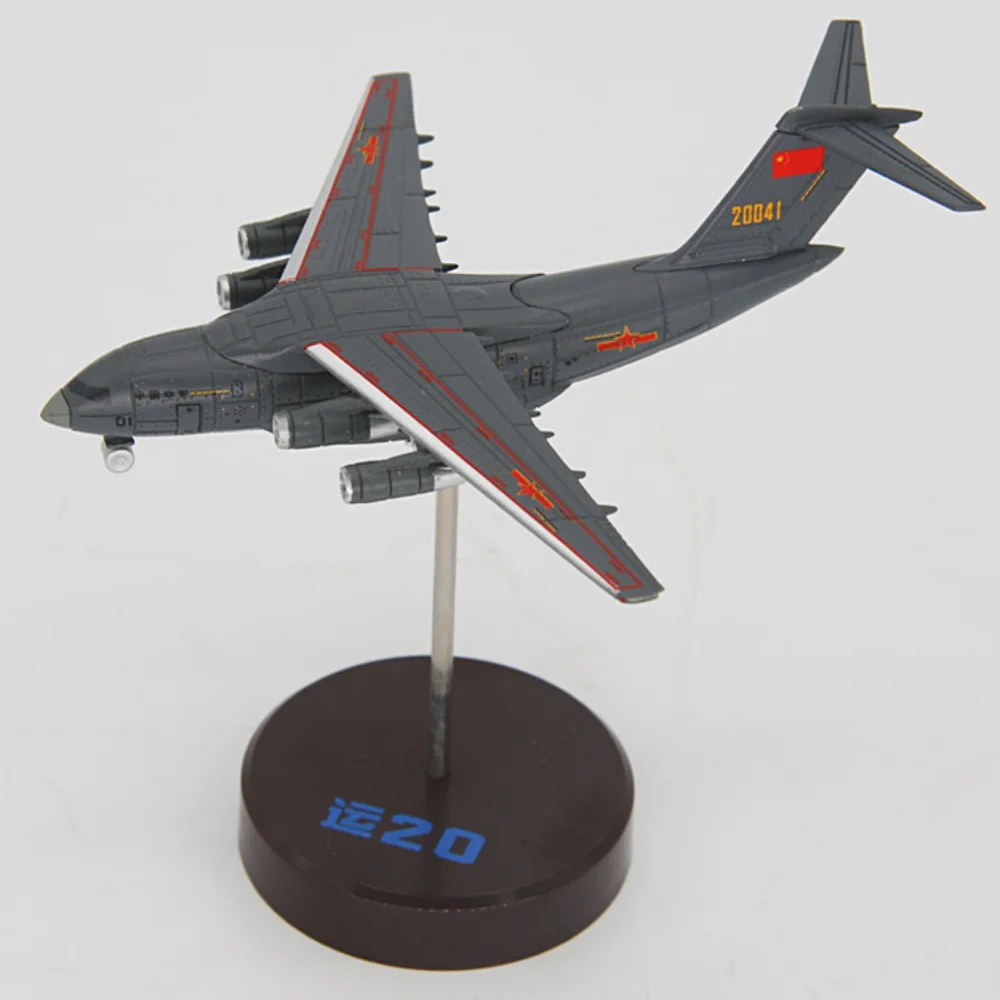 Diecast 1:400 Scale Y-20 Strategic Transport Aircraft Model Alloy Airplane Replica For Military Aviation Hobby Gift With Stand
