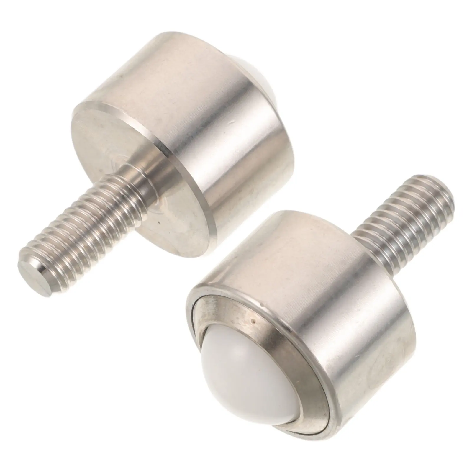 2Pcs Universal Ball Transfer Bearings Precision Threaded Stem M8 Heavy Duty Stud Mounted 110Lbs Load Material Handling Transfer