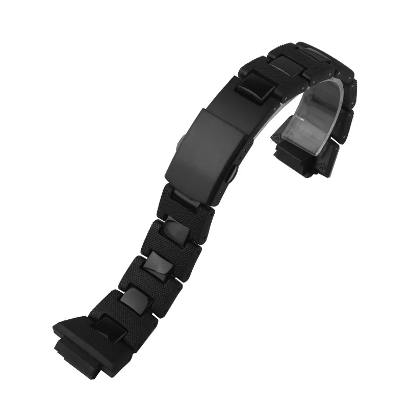 CASIO DW5600 DW-6900 DW9600 GW-M5610 GA2100 GM2100 16mm 볼록 조인트 블랙 시계 밴드 액세서리 용 플라스틱 스틸 시계 스트랩