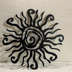 DDPNKL Wacky Sun Metal Wall Art Outdoor Decor 11.2 Inches Rust Proof Wall Sculpture Ideal for Kitchen Bathroom Living Room Decor