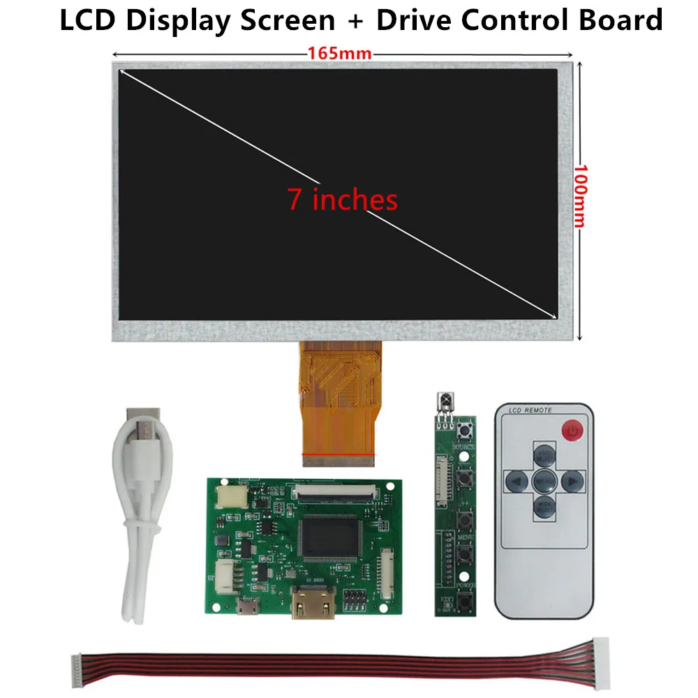 7/8/9/10.1 بوصة شاشة عرض LCD مجموعة لوحة القيادة HDMI متوافق مع Raspberry Pi/PC/الكمبيوتر المحمول المحمولة متعددة الوظائف لتقوم بها بنفسك مراقب
