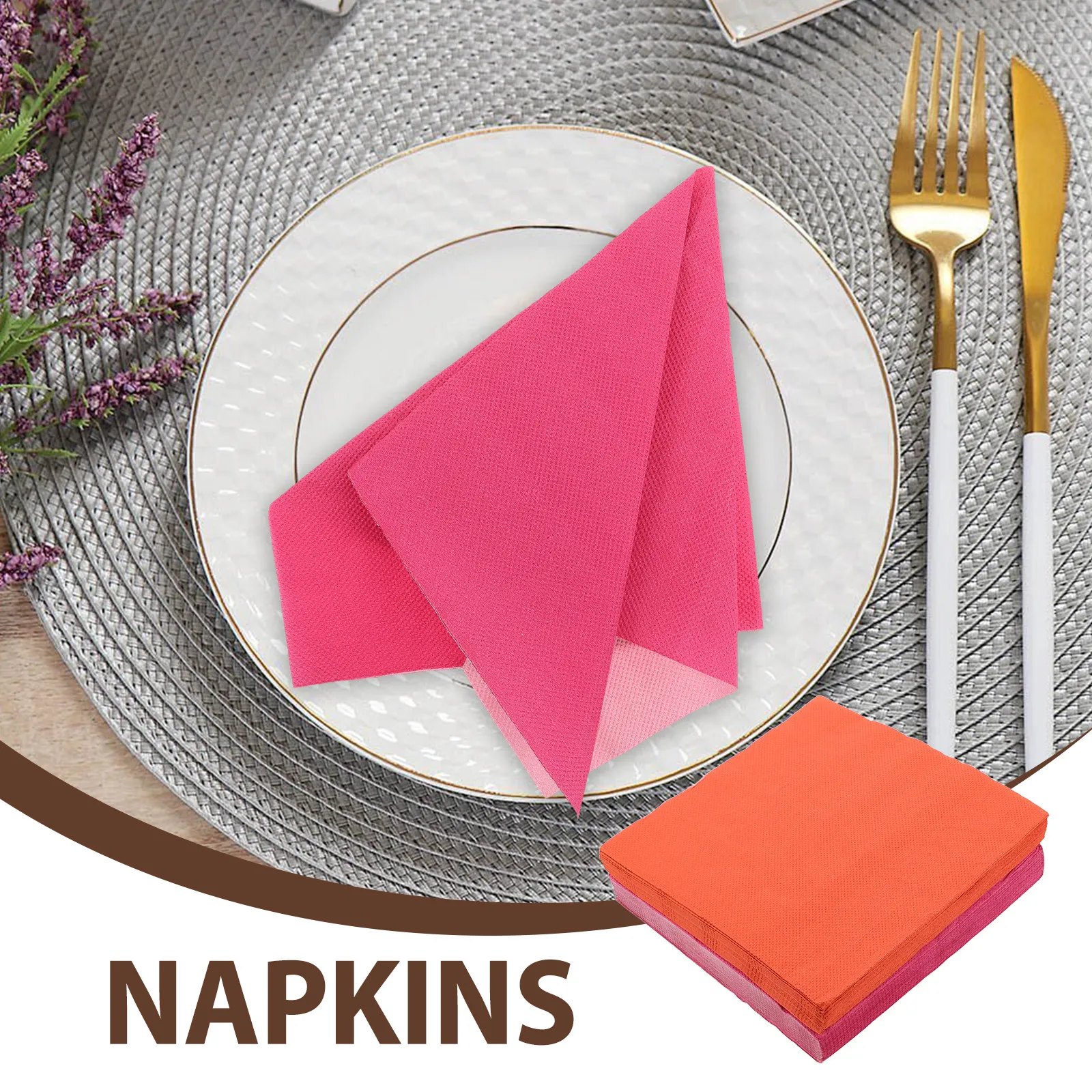 80Pcs Party Decoration Paper Napkins Colorful Disposable Birthday Wedding Shower Soft Absorbent Guest Towels