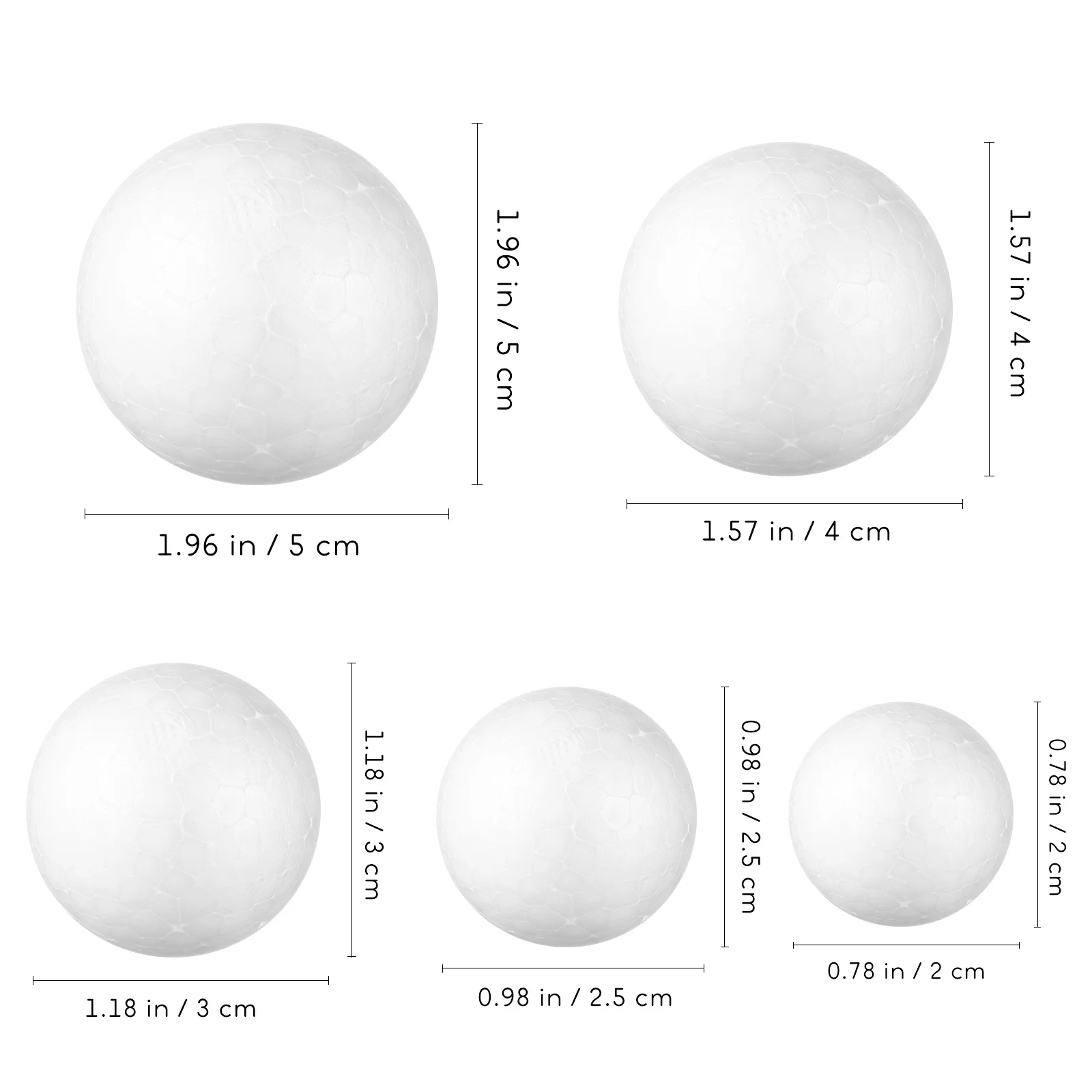 50 قطعة كرات رغوة الحرفية المجالات السلس Diy بها بنفسك الزفاف شجرة عيد الميلاد الحلي الحرف الزخرفية عيد الميلاد معلقة العرض