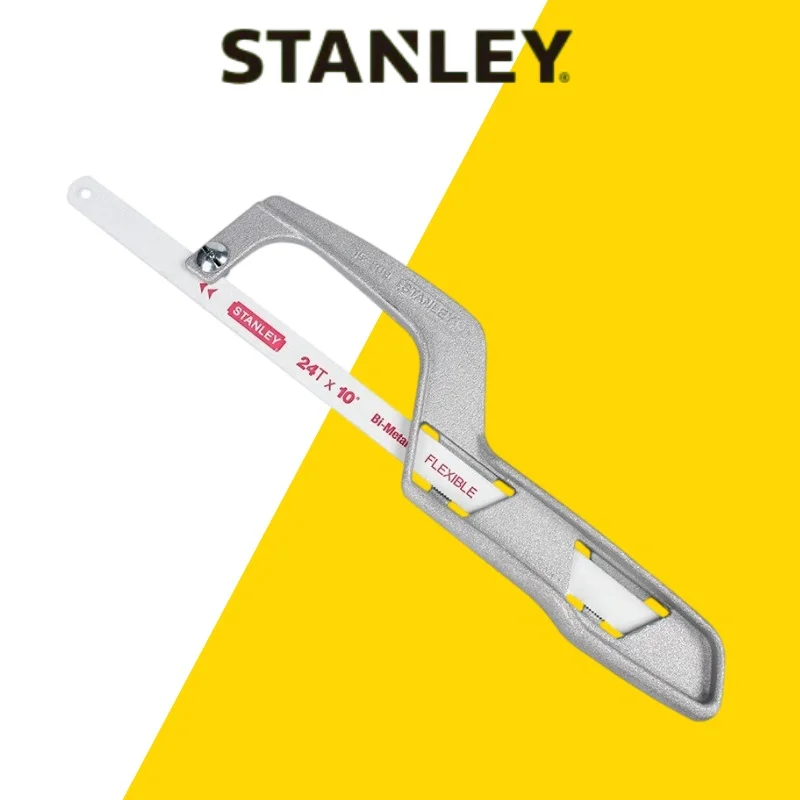 Stanley kleine handzaag voor thuisgebruik, handzaag voor buitengebruik, snijdt metaal en staal, houtzaag, compact en stevig.