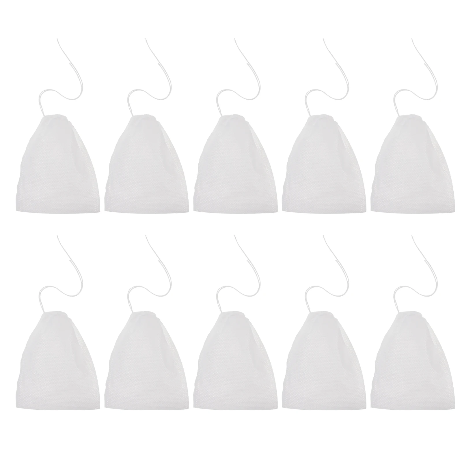 

100pcs Reusable Drawstring Soup Coffee Filter Bags Spice Bags for Cooking Lightweight Portable Nuts Gift Bag Loose Tea Bag Empty