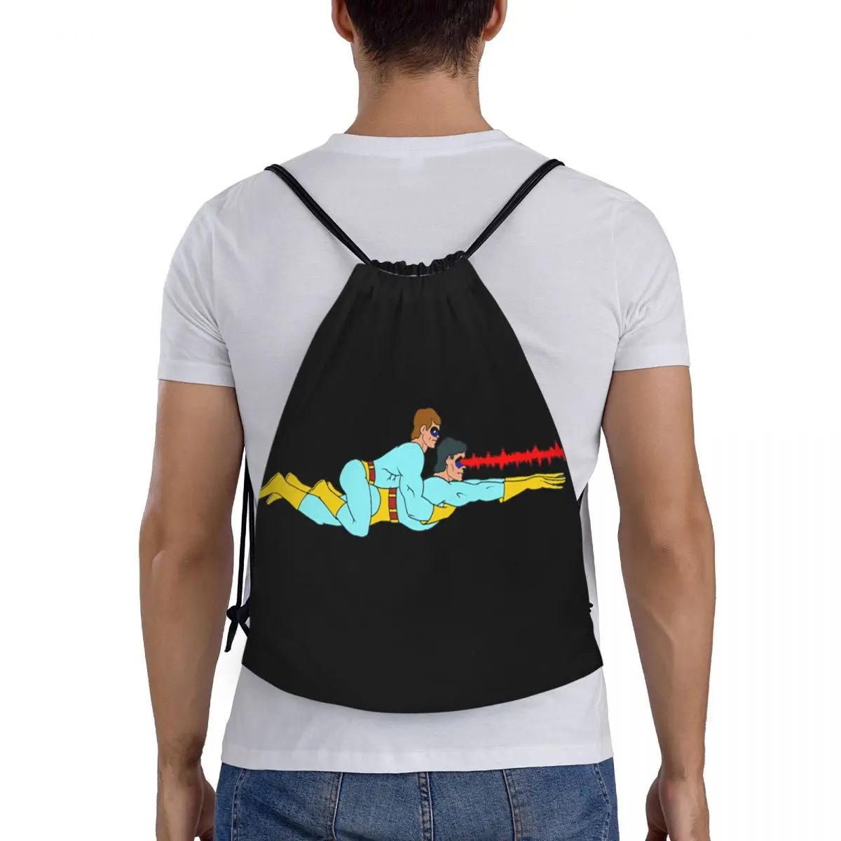 

Ambiguously Gay Duo Backpacks Multi-function Drawstring Bundle Pocket Sports Bag Book Bags for Man Woman School