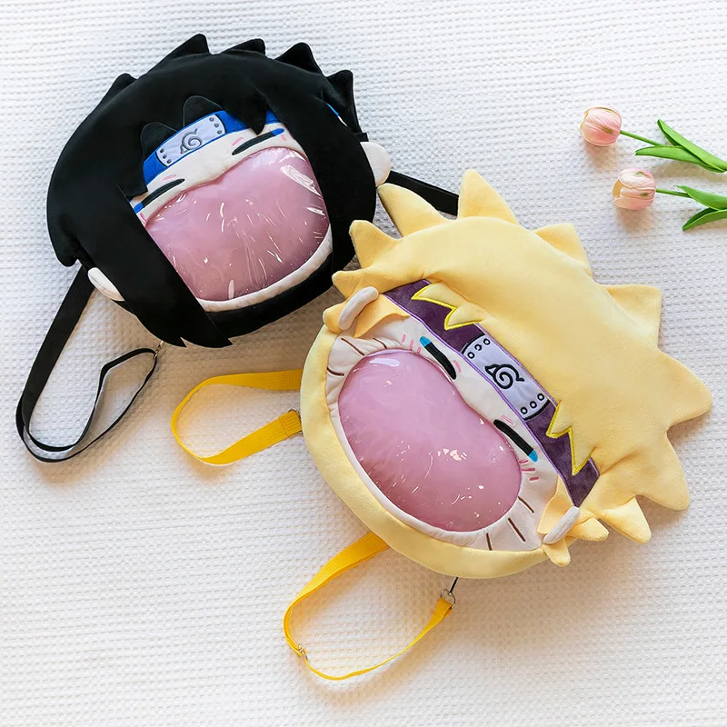 

Anime Naruto Uzumaki Naruto Sasuke Backpack Creative Cartoon Messenger Bag Student Gift