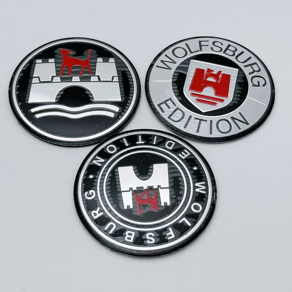 اكسسوارات السيارات 4 قطعة 56 مللي متر 65 مللي متر وولفسبورغ طبعة شعار سيارة محور عجلات مركز قبعات الحافات يغطي ملصق الديكور تصفيف السيارة #3