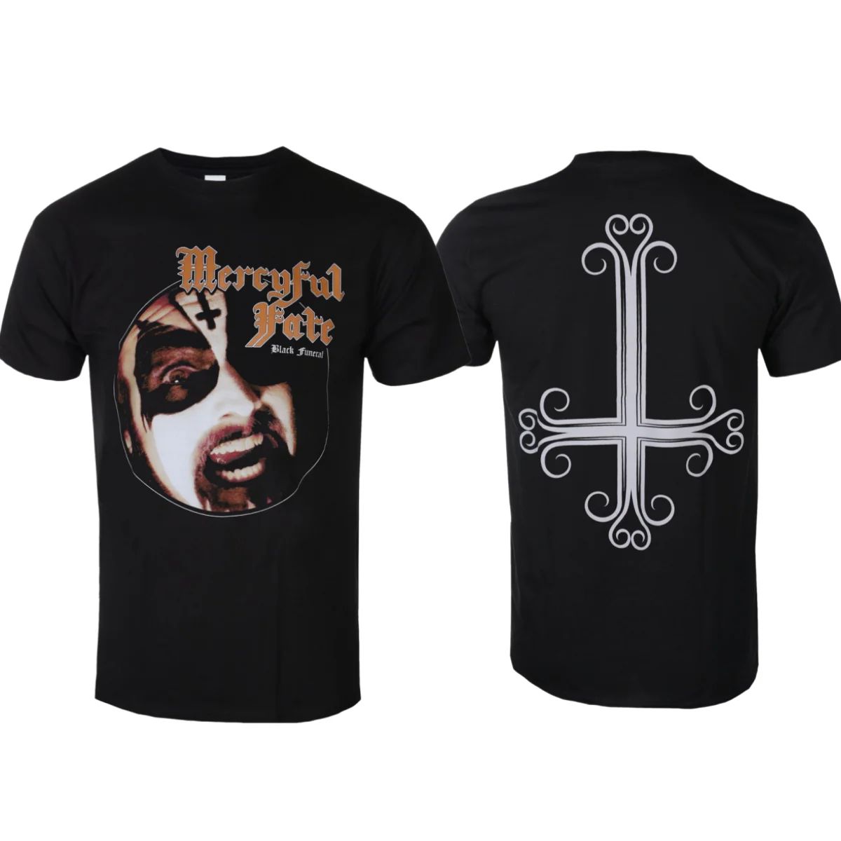 Camiseta Mercyful Fate con estampado negro, camiseta de moda de verano para hombres y mujeres, camiseta de algodón informal, camiseta clásica de banda de calle