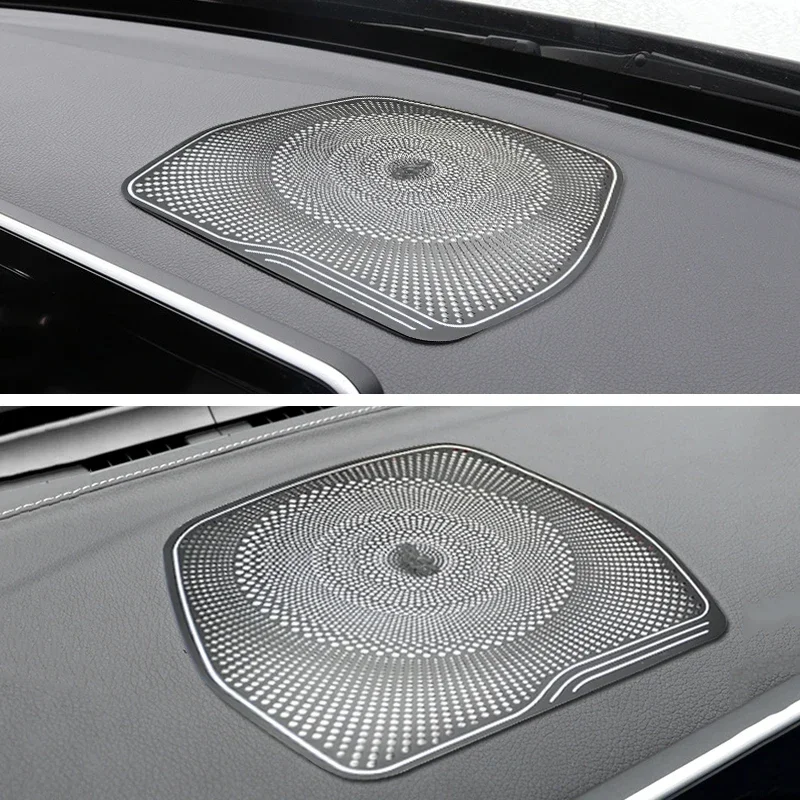 Car Styling Audio Speaker For Mercedes Benz W205 X253 GLC C Class Dashboard Loudspeaker Cover Stickers Trim Auto Accessories LHD