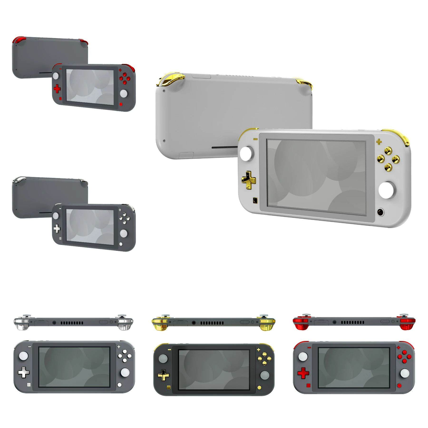 

eXtremeRate Full Set Buttons Repair Kits with Tools for NS Switch Lite Replacement ABXY Home Capture Keys Dpad L R ZL ZR Trigger