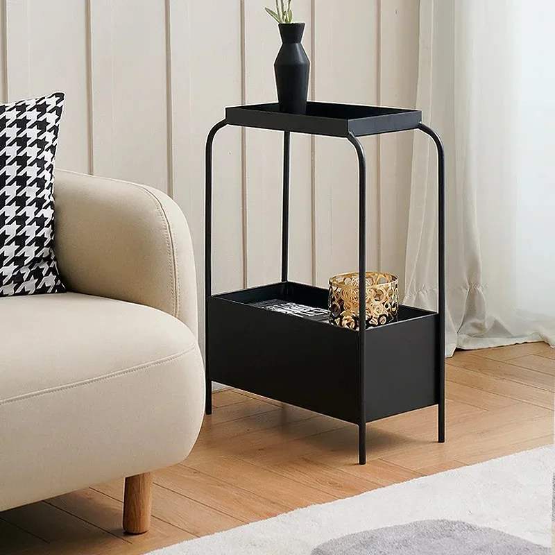 

Sleek Couch Brew Spot Multi-use Tiny Tea Stand Stylish Bedside Storage Rack Compact Family Living Area Versatile Unit