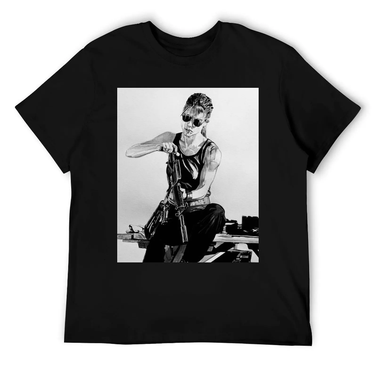 

Sarah Connor T-Shirt man t shirt summer man t shirt graphic cotton t shirt man T-Shirt