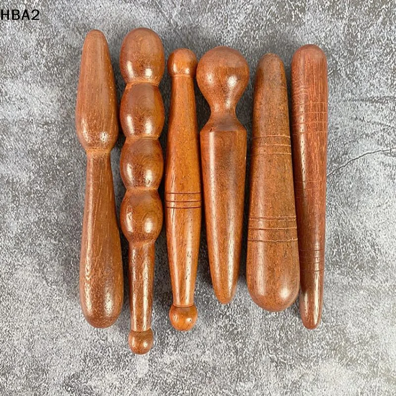 【H】1PCS Wooden Reflexology Sticks Foot Hand Massage Wooden Stick Tools Thai Face Neck Back Waist Massager Trigger Points