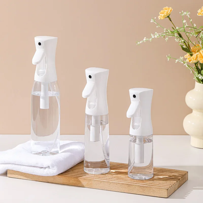Fine Mist Continuous Spray Bottle, Refillable Empty Plastic Water Sprayer for Hair Plants Cleaning