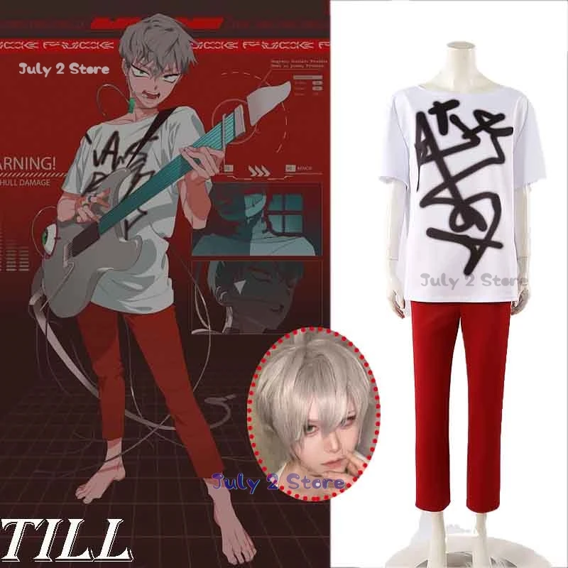 อะนิเมะคนต่างด้าวStage Tillคอสเพลย์ชุดวิกผมเสื้อกางเกงฮาโลวีนStageเครื่องแต่งกายเครื่องแต่งกายผู้ชายIdol Partyเสื้อผ้า 2024