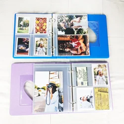 A5 PU Leather Photo Album Heart Shaped Hollow Design Scrap Book Idol Photocard Holder Photocard Binder 10×15/4×6 Collector Book