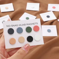 2024 neue Mode Magnet Hijab Schal Brosche Stifte für muslimische Frau Süßigkeiten Farben Magnete Magnets chnalle Accessoires Damen