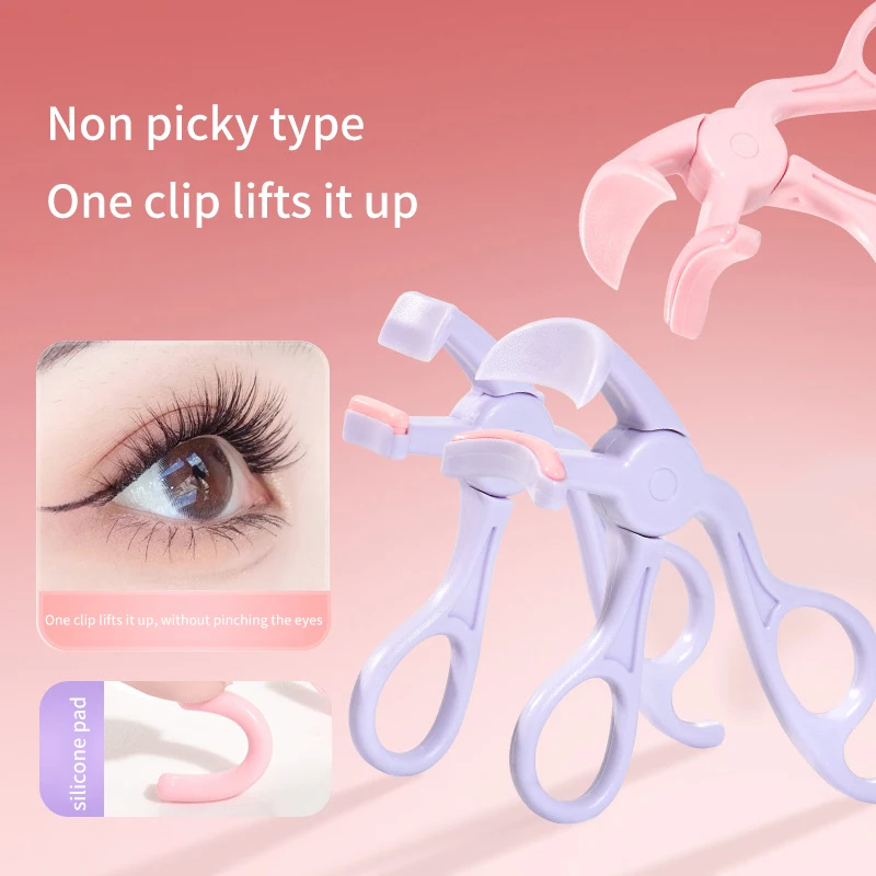 

No Border Eyelash Curler Professional Durable Lash Curler Shaping Portable Not Hurting Eyelashes Beauty Makeup Tool Silicone Pad