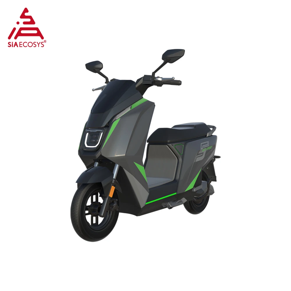 SiAECOSYS 2500W Rated 65KPH Max Electric Motorcycle High Range Motorcycle with CBS Hydraulic Disc Brake and 72V 32.5Ah Battery