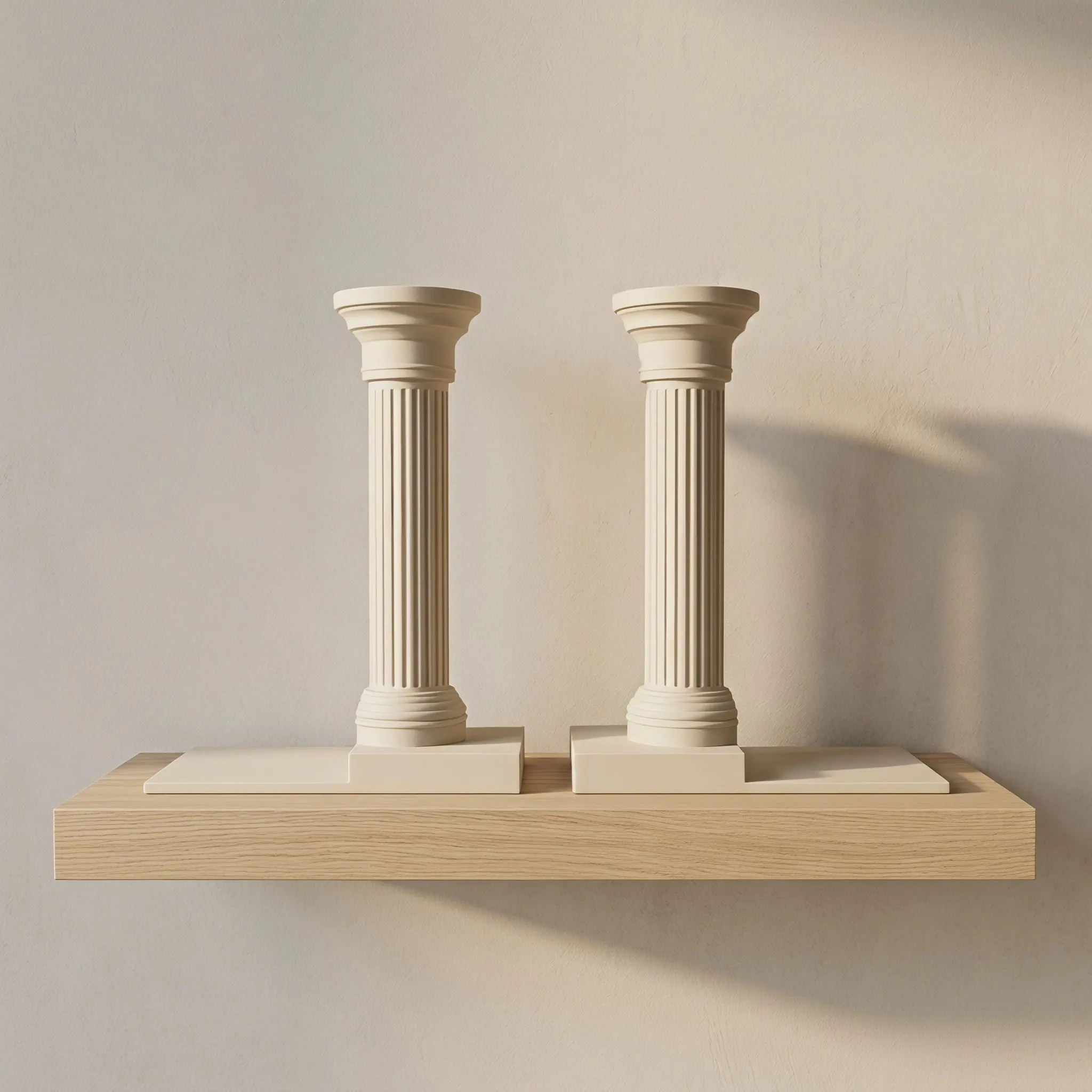 2Pcs Book Ends Roman Column Vintage Decorative Non Slip Book Organizer for Office Home Desk Shelf Storage Desktop Organizer