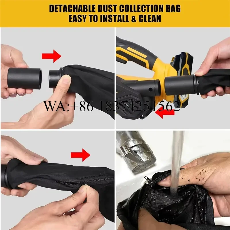 Wmwmnu Cordless Belt Sander for 20V Max Battery Brushless Power Sander with 6 Variable Speeds Battery Not Included
