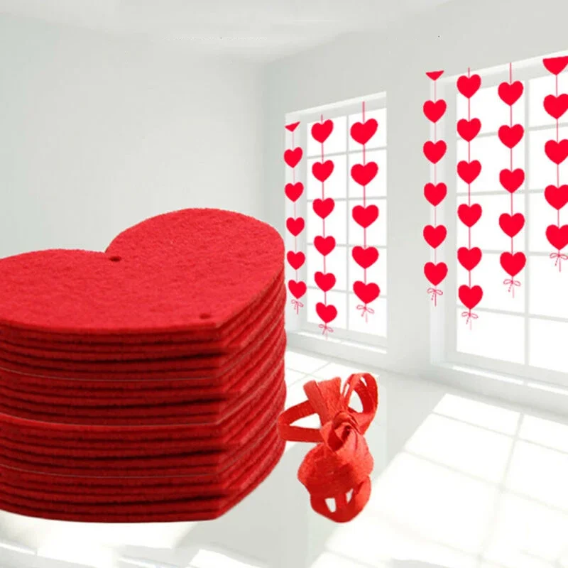Opknoping Rode Liefde Hart Party Strings Engagement Decoratie Voor Valentijnsdag