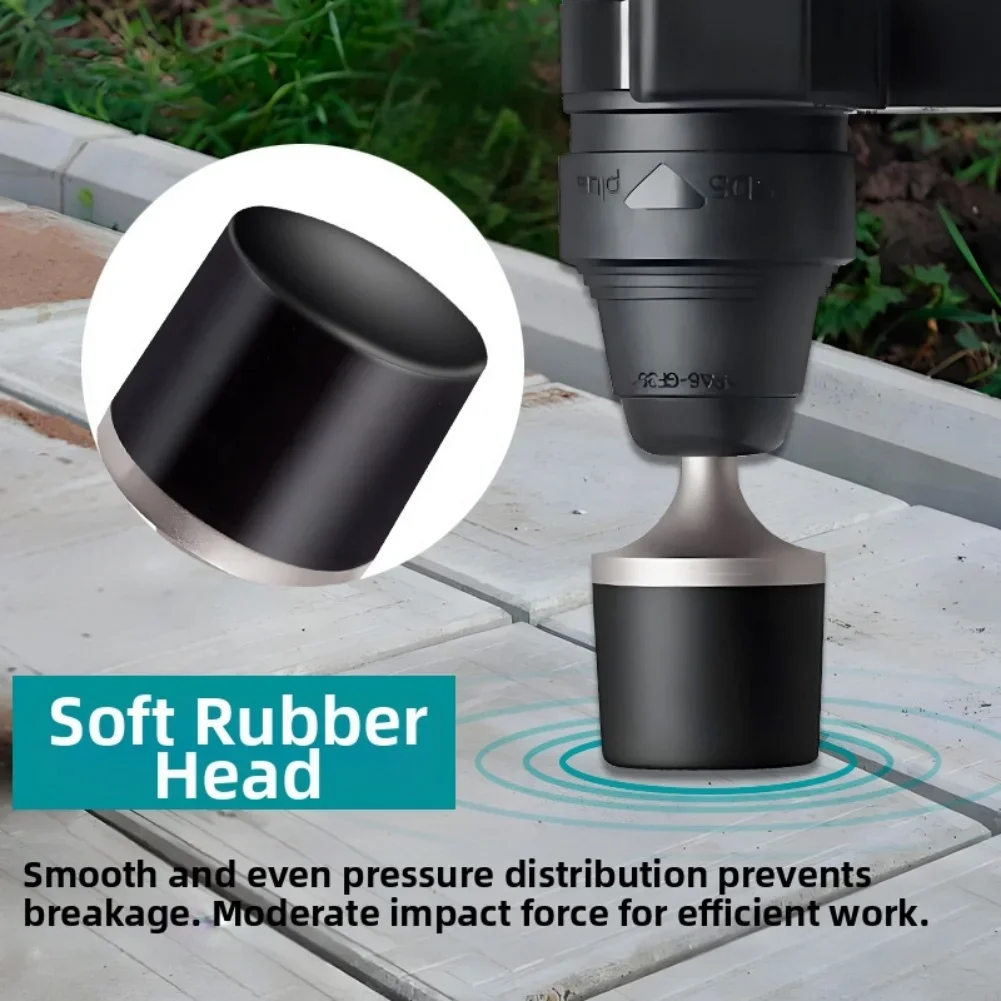 Power Tool Rubber Hammer Vibrator Attachment For Tile Laying And Sealing Tasks With Hardened 40CR Material Shank