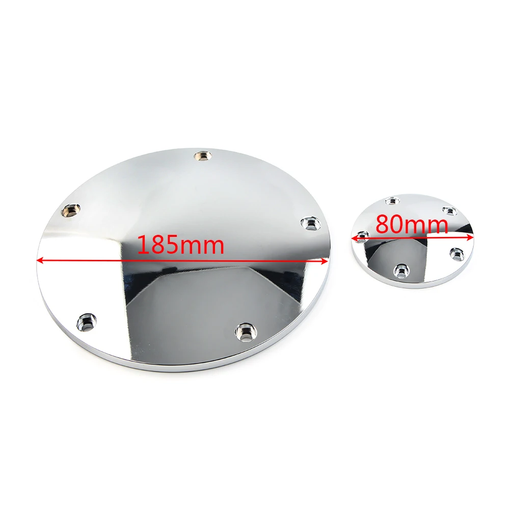 5-Hole Smooth Domed Derby Timing Timer Cover for Harley Heritage Softail Road Glide Custom FLTRX & for '99-'17 Dyna