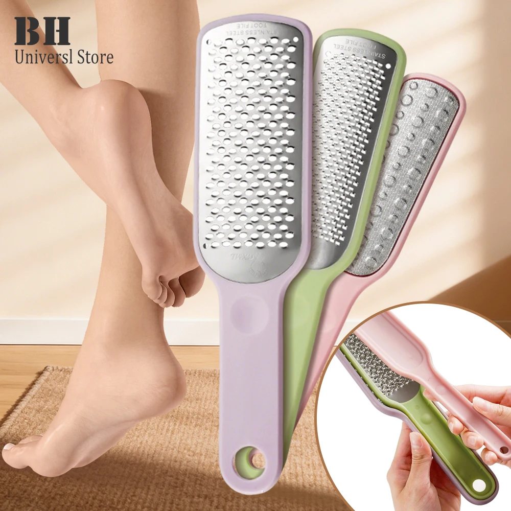 1 Set Stainless Steel Foot Trimmer Callus and Skin Grinder for Nail Exfoliating Dead Skin Removal Callus Rubbing Foot File