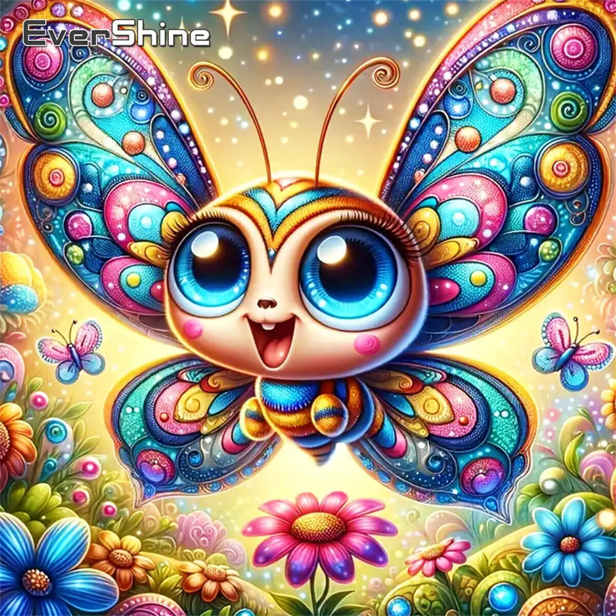 Evershine Diamond Painting Butterfly Animal Cartoon Rhinesto