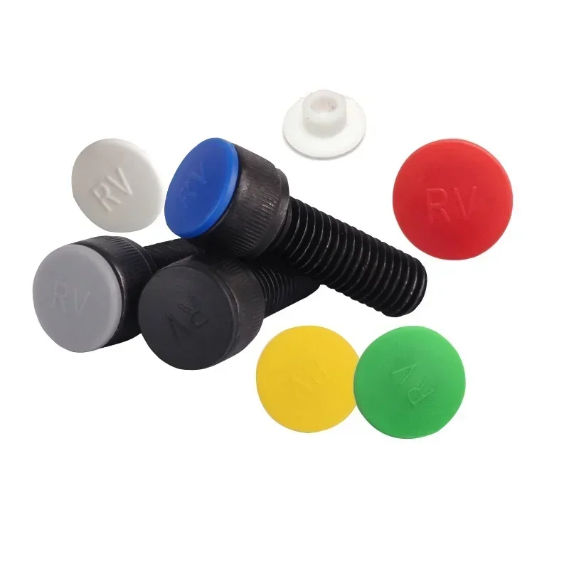 Wholesale!1000PCS Plastic Screw Covers Allen Bolt Screw Nut Round Head Cover Cap Protector Practical Hex Socket Caps M5-24