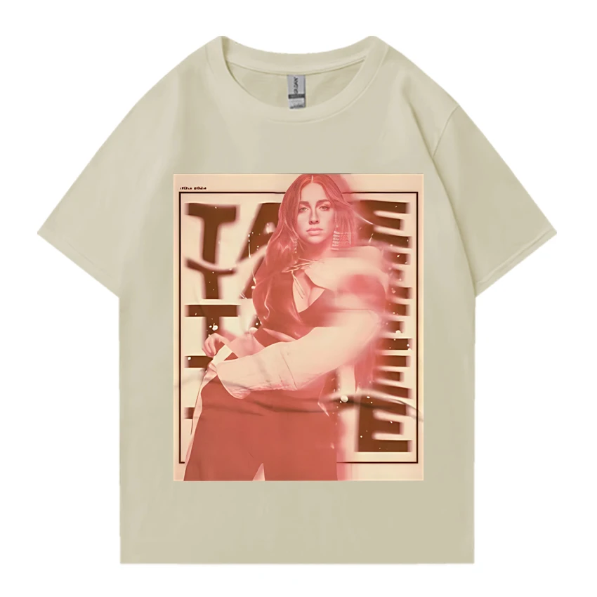 Rapper Tate Mcrae Vintage Graphic T-Shirt  men women 100% Cotton short sleeve High Quality Casual Oversized  Fashion unisex  tee