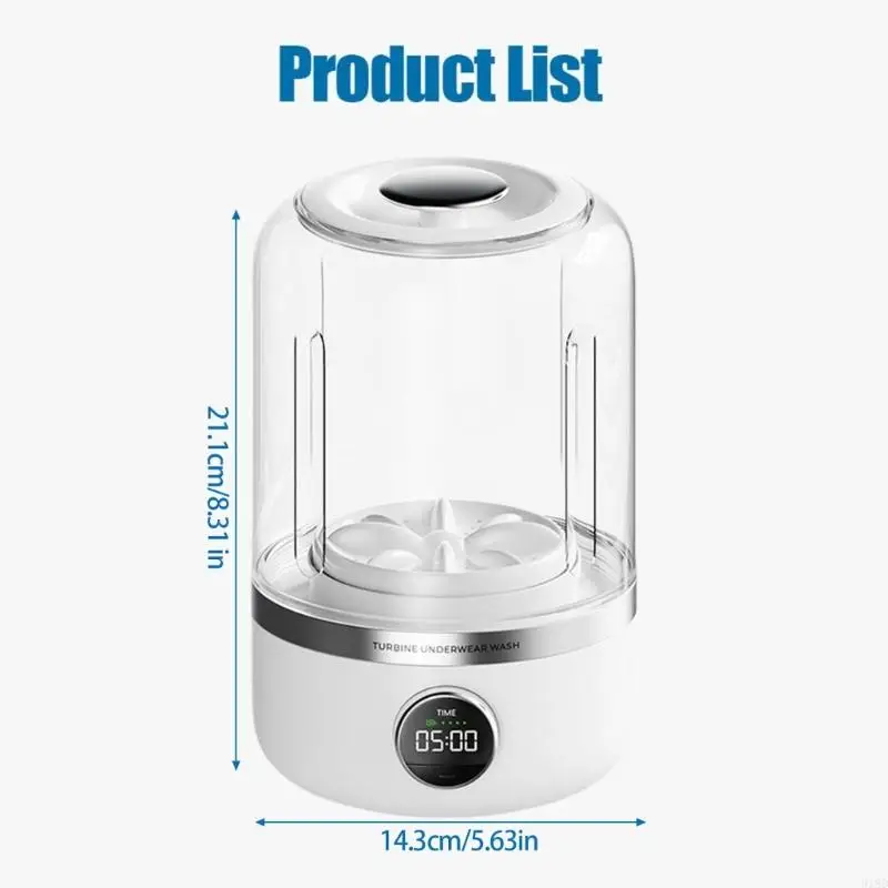 918D 무선 세탁기 휴대용 충전식 미니 세탁기 양말