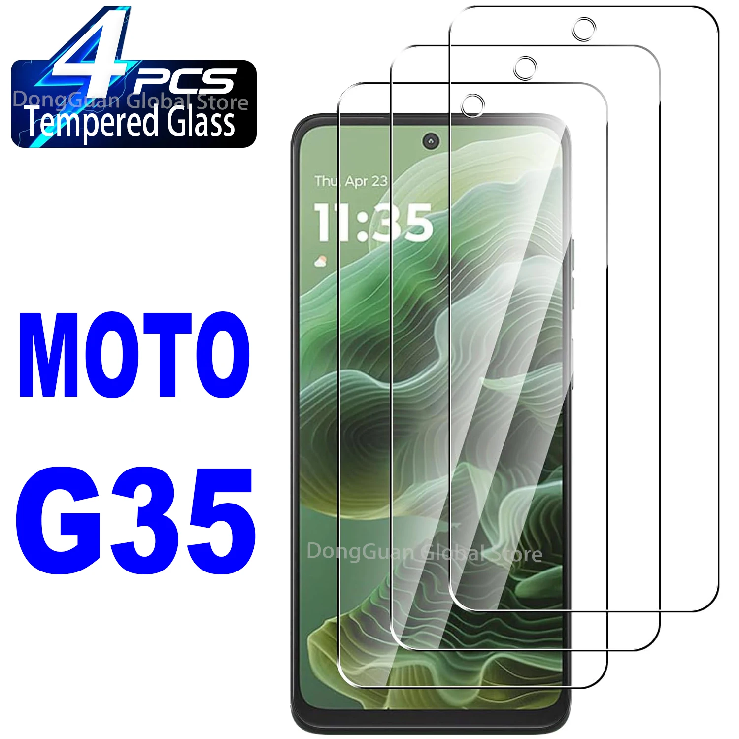

1/4Pcs Tempered Glass For Motorola MOTO G35 Screen Protector Glass Film