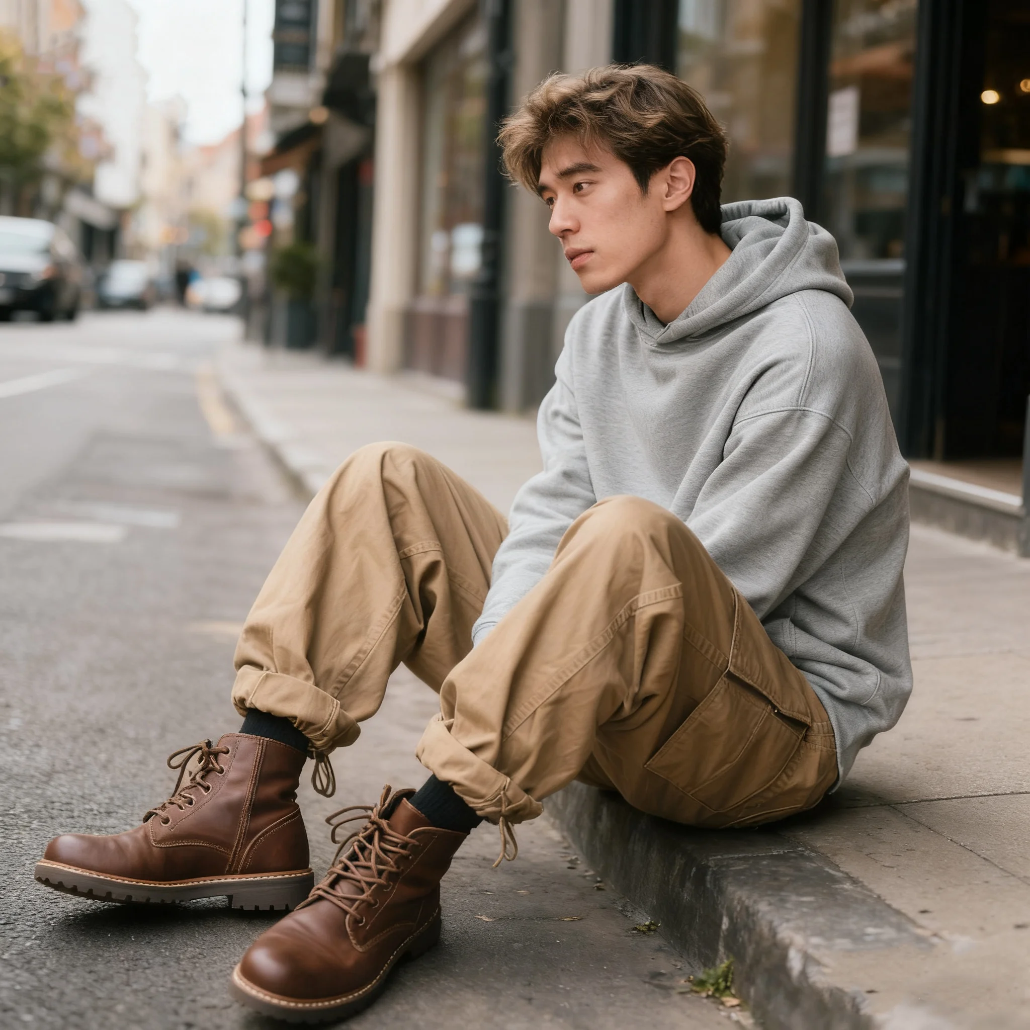 

Men's work pants, outdoor casual mountaineering and jogging sport pants, men's autumn and winter long pants