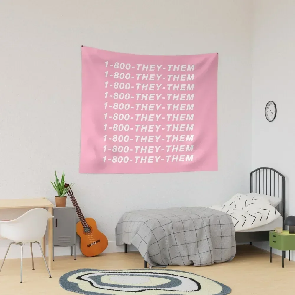 

1-800-THEY-THEM Tapestry Decorations For Room Bedrooms Decor Cute Decor Room Aesthetic Decor Tapestry