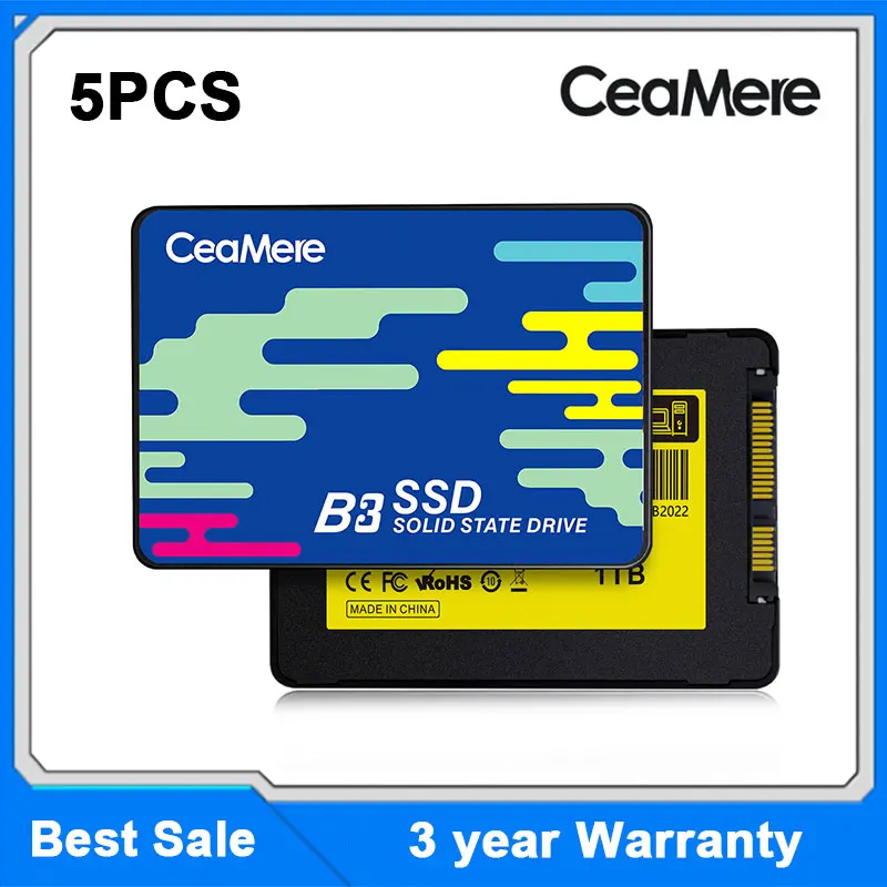 Die beste SSD für dein Laptop: Warum der CeaMere 5PCS SATA3 SSD 120GB–1TB die perfekte Wahl ist