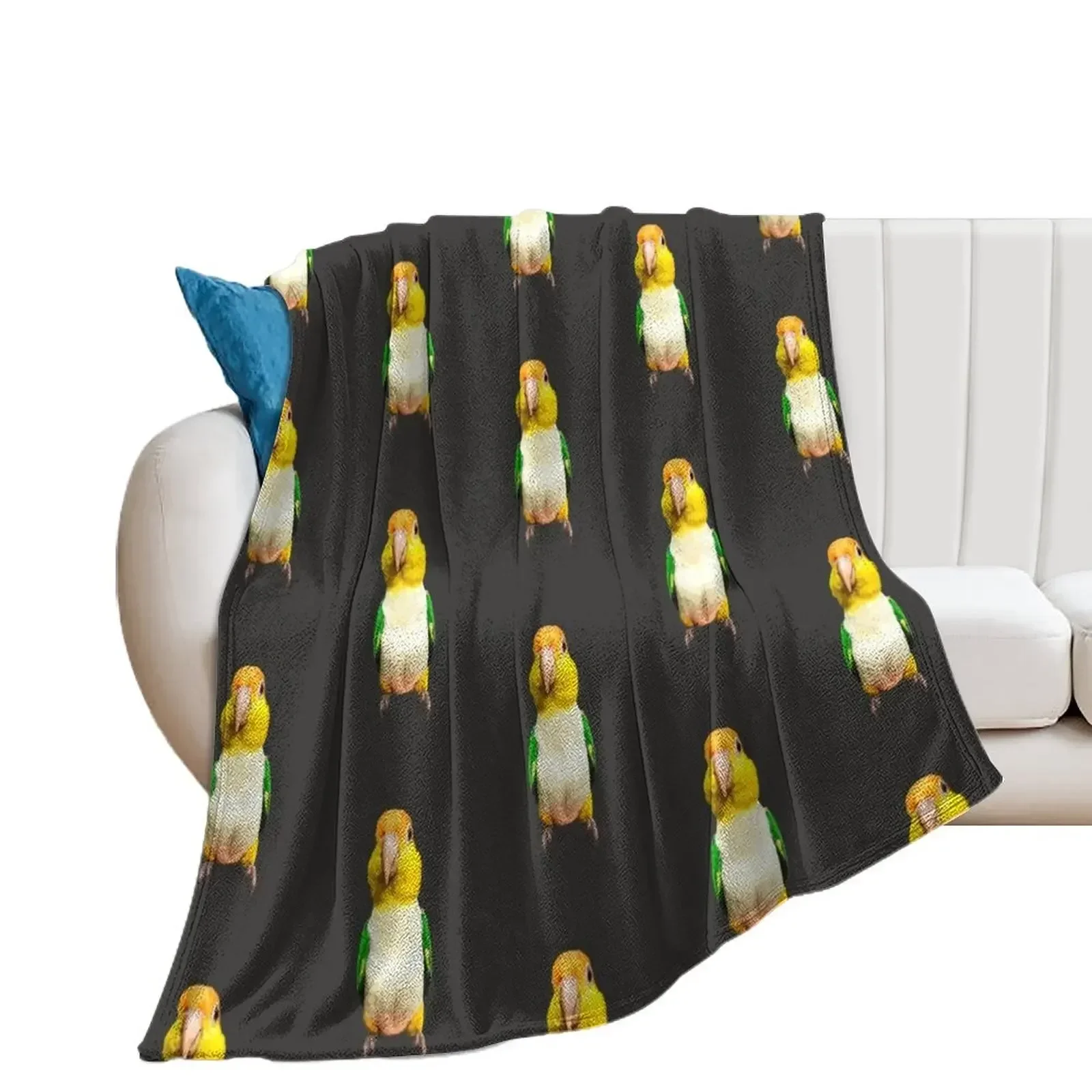 White Bellied Caique Parrot Throw Blanket funny gift Fashion Sofas Giant Sofa Vintage Blankets