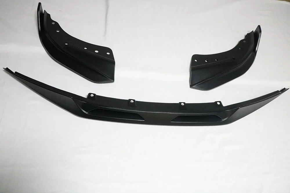 Carbon Fiber Look Front Bumper Lip Splitter Spoiler Diffuser For BMW G22 G23 M440i 2021-2025 – 3-Piece