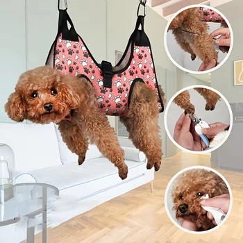 Dog Grooming Hammock – Anti-Scratch Nail Trimming Sling 1