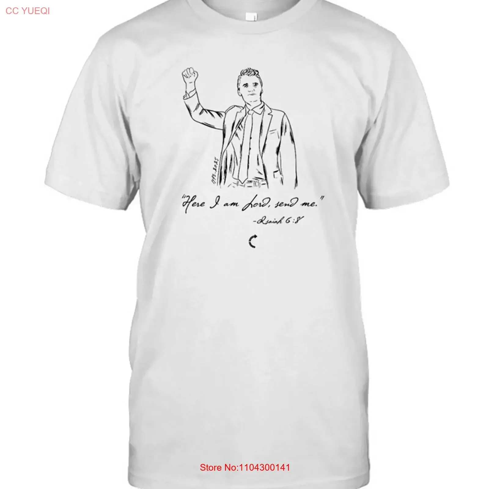 Christian T Shirt Isaiah 68 Here I Am Lord Send Me Bible Verse vintage Washed Top For Everyday Wear Comfortable