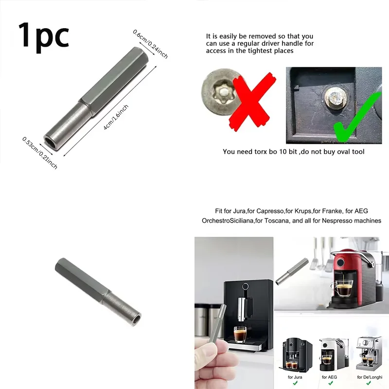 1pc Open Security Oval Head Screws Special Drill Bit Screwdriver Coffee Machine Repair Tool Key