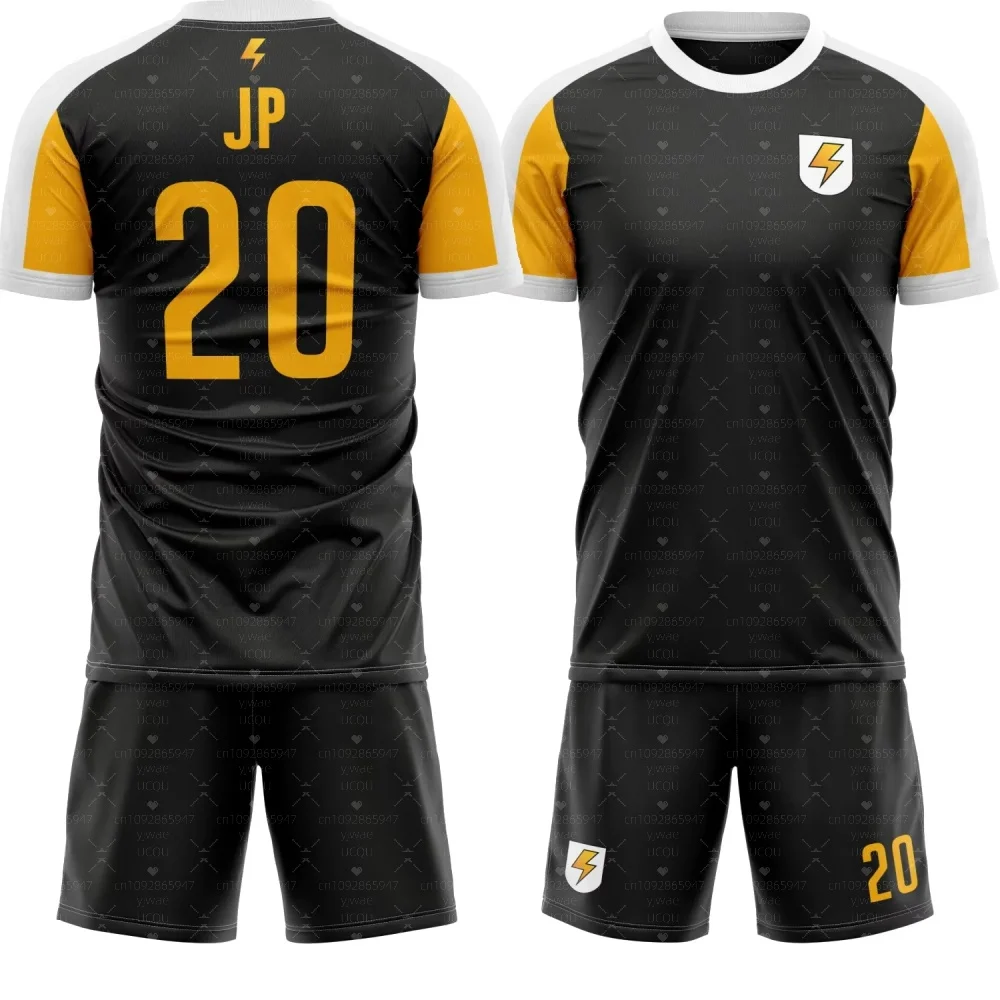 Anime Inazuma Eleven Raimon Men's Summer 3d Printed Short Sleeve Shorts Two Piece Set Street Sports Men Tracksuit 2 Pieces Set