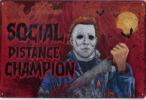 Halloween - Michael Meyers - Tin Metal Poster Sign Vintage Look