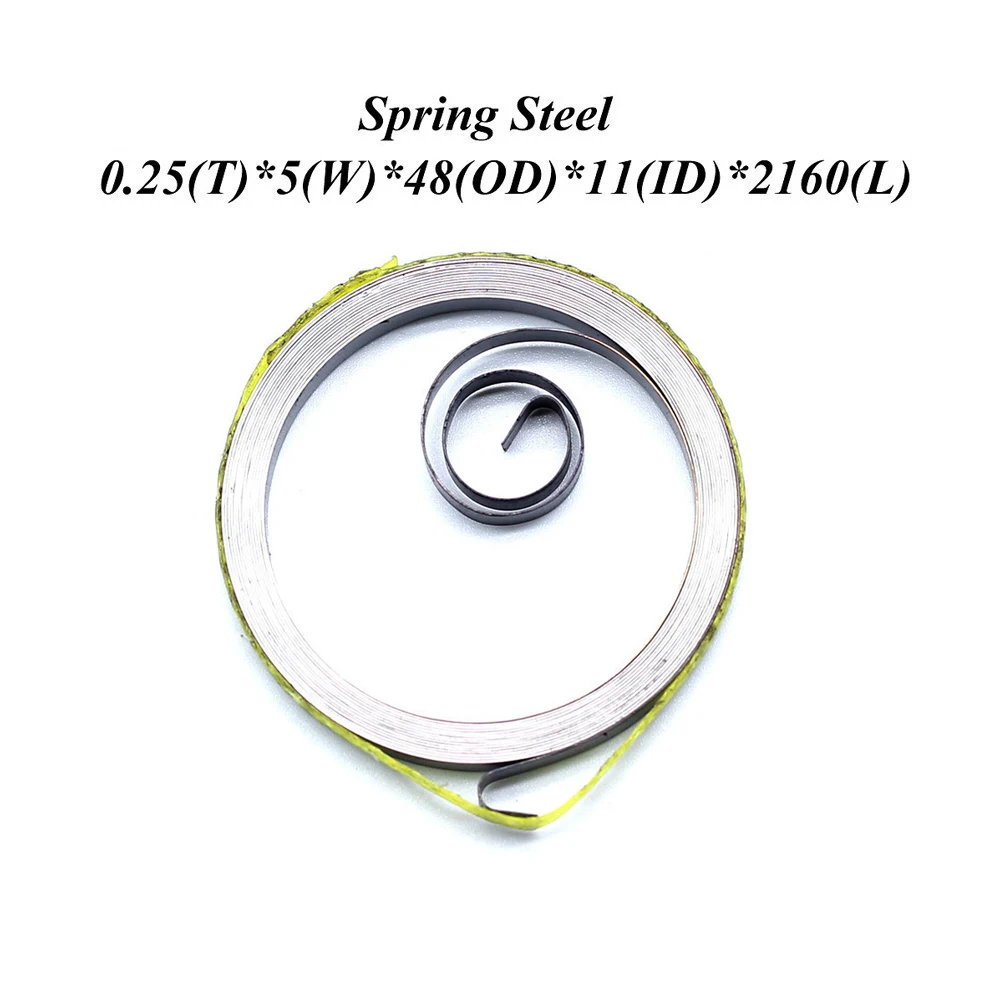 FUMAO Custom constant Force Steel Flat Spiral Torsion Springs For Clock 0.22x4x28x1460mm
