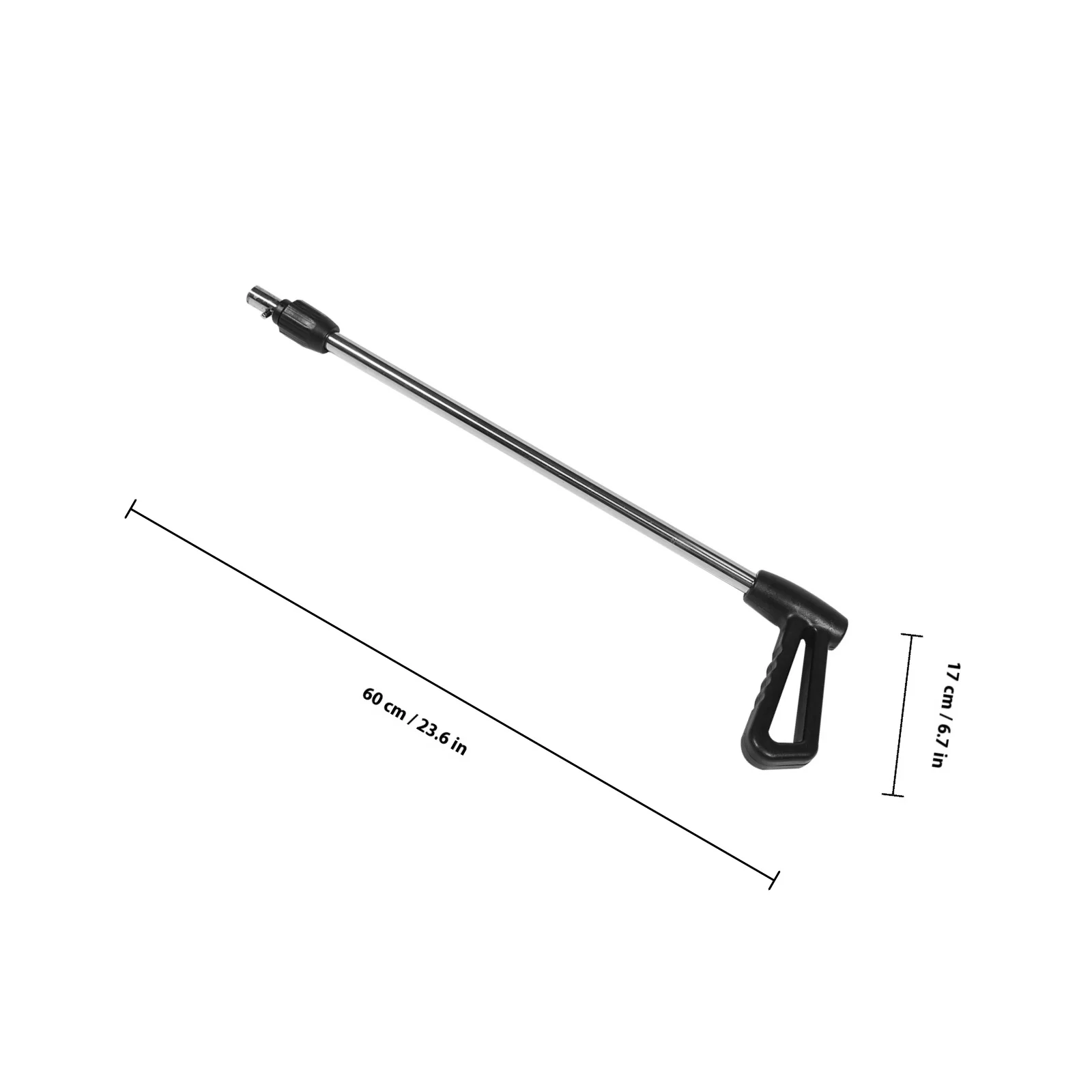 مقبض دفع بديل لعربة الأطفال، معدن بلاستيكي متين، قبضة مريحة، خفيفة الوزن، محمولة لعربة عربة السفر