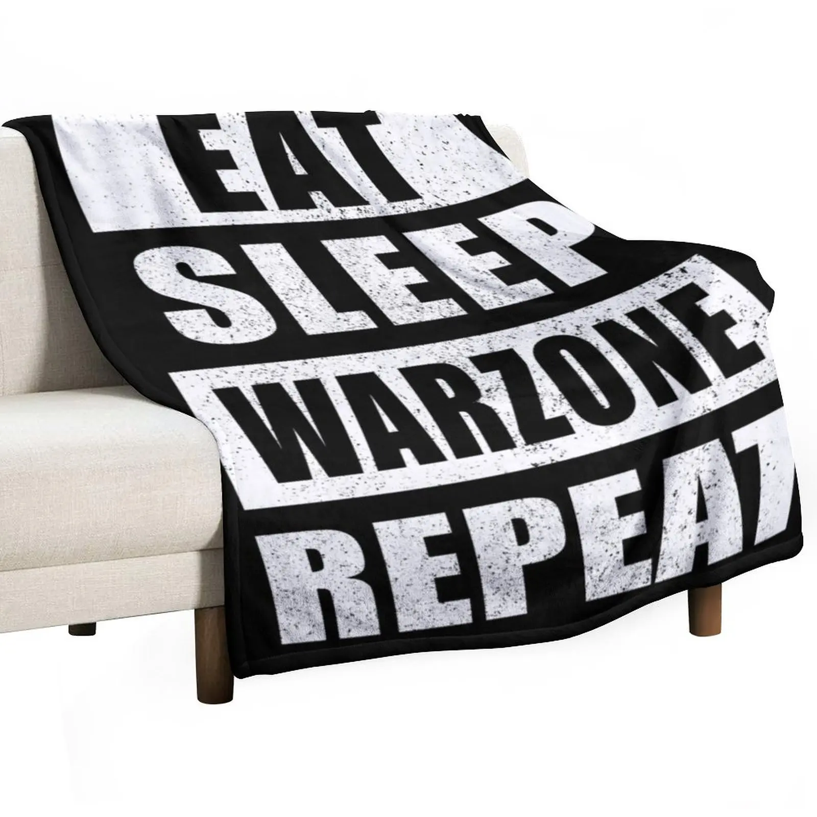 

Eat Sleep Warzone Repeat Throw Blanket Hairys Sofa Warm Stuffeds Blankets