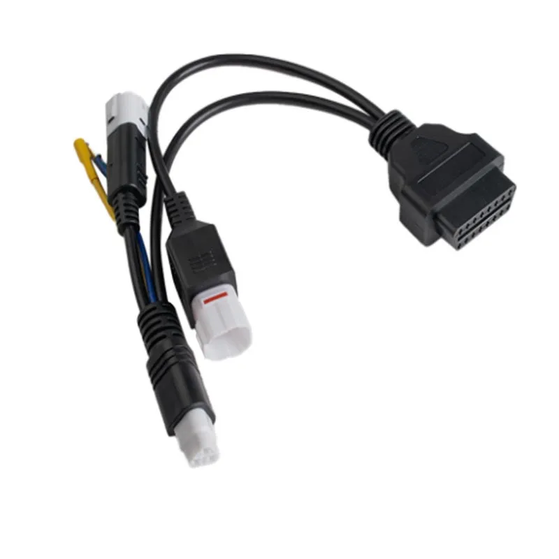 

Мотоциклетный 3, 4 диагностических соединительных кабеля OBD2 для Yamaha OBD до 3 + 4 контакта с пулевидной головкой, подходит для Yamaha